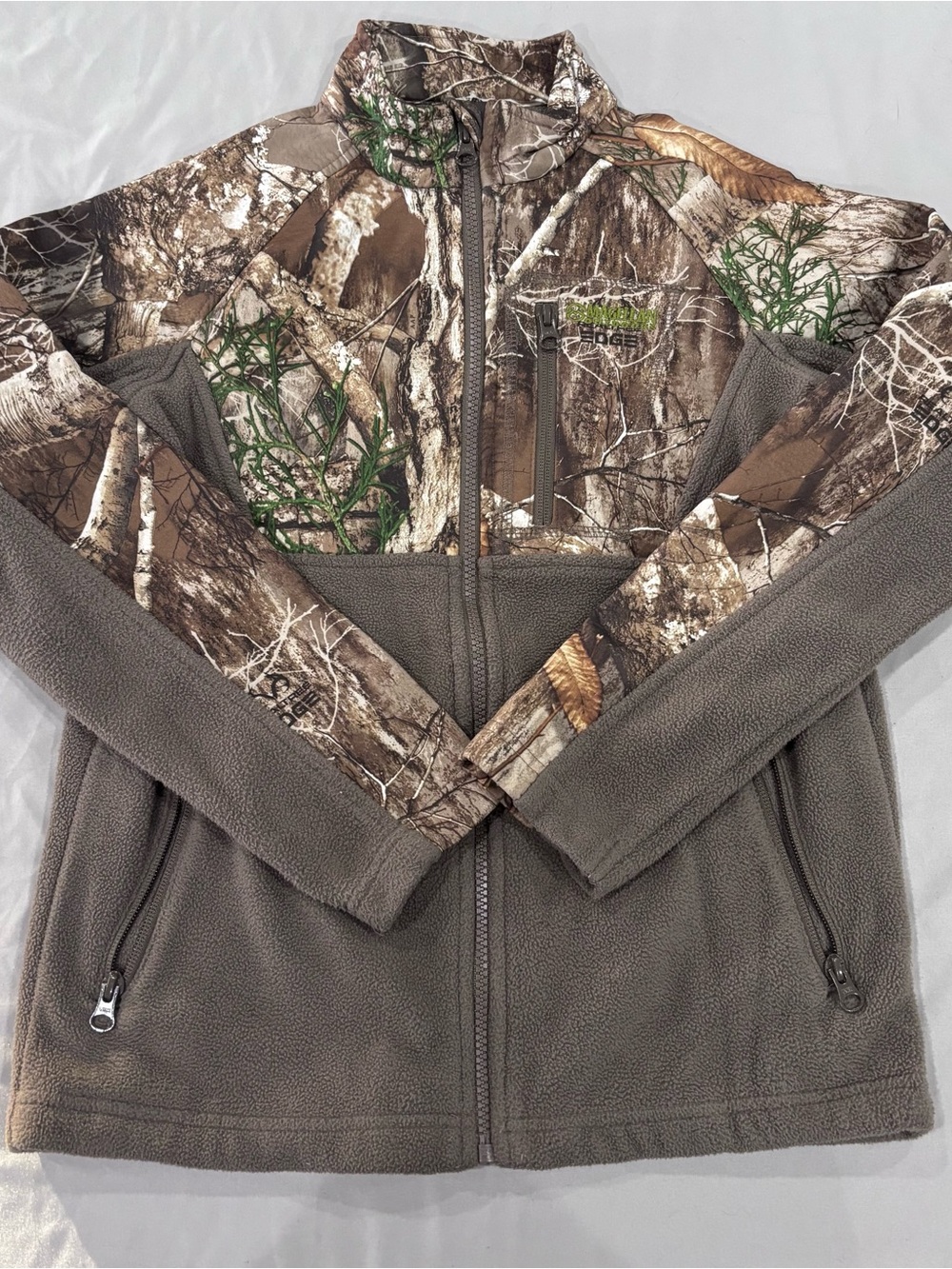 Magellan Outdoors Youth M Realtree Edge Camo Fleece Hunting Jacket Kids